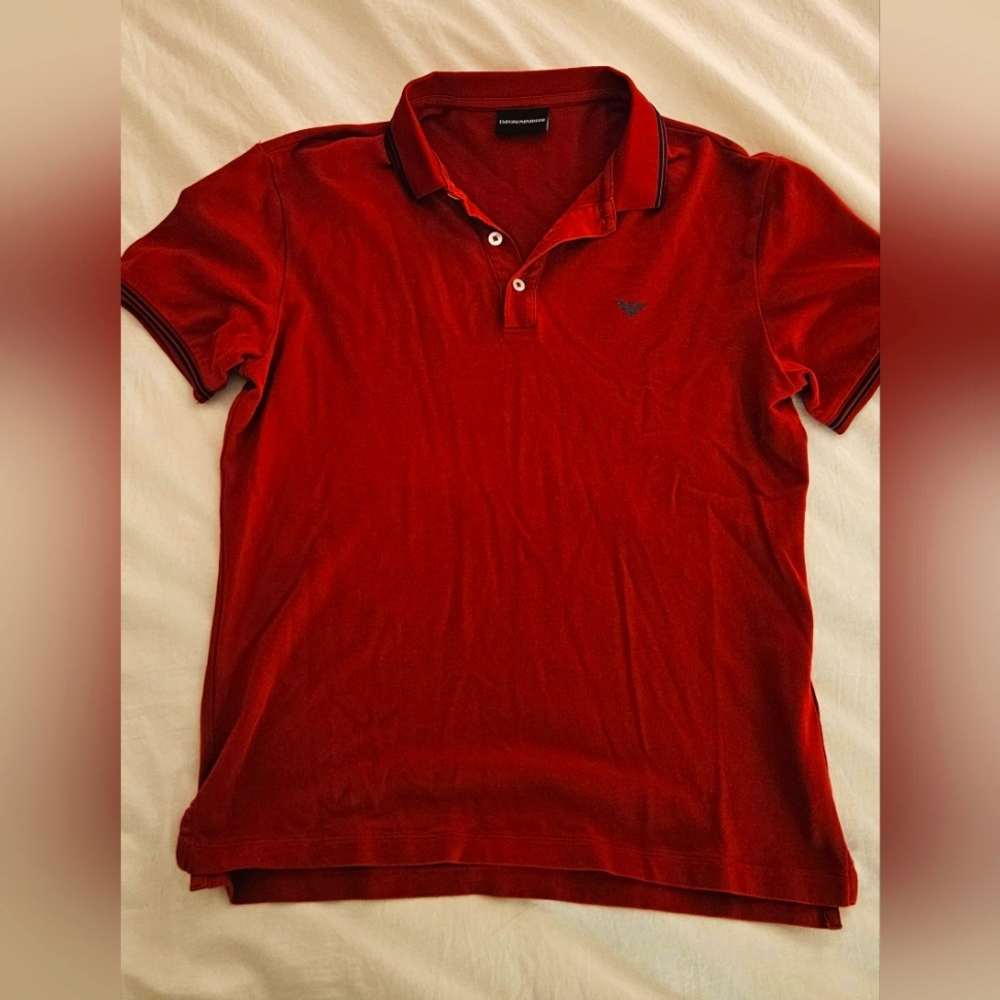 Red Emporio Armani Polo